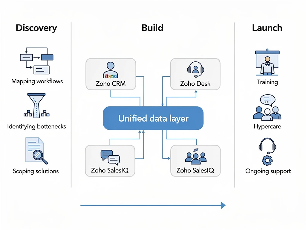 Zoho One Telcom Deployment Diagram